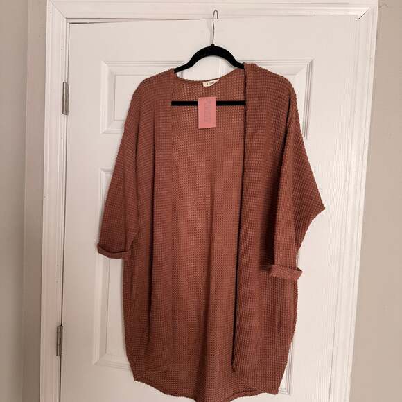 Kori Sweaters - Moody Waffle Cardigan New with Tags